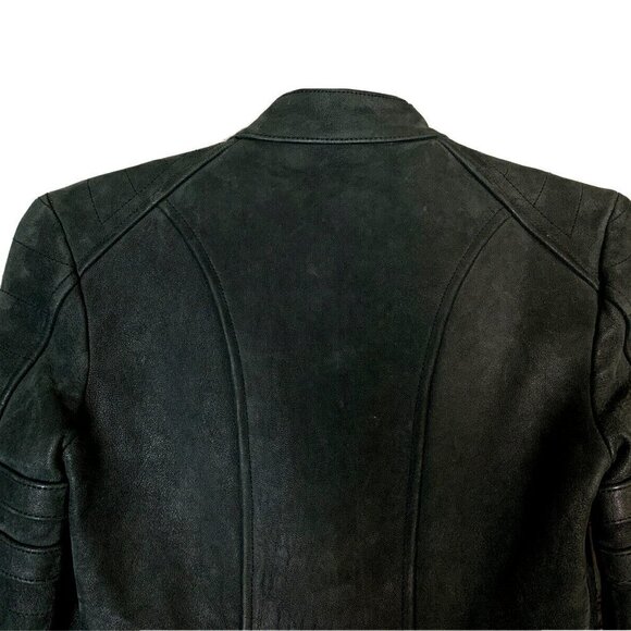 Aritzia Wilfred Free BOBINE Lambskin Moto Leather jacket - Picture 9 of 14
